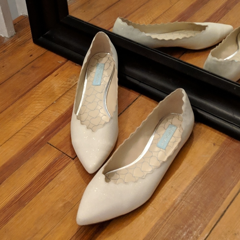 Betsey Johnson Bridal Flats
